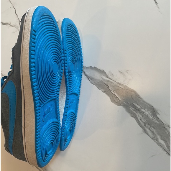 Nike Blazer Low Grey & Blue Suede Shoe, Youth 5.5, Women’s 7, - Picture 7 of 10